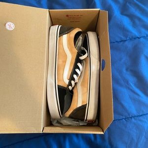 Custom Old Skool Vans - Bleached - Size 8 Women
